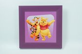 Disney Schilderij Teigetje & Winnie de Poeh 30 CM X 30 CM