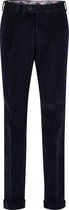 The English Hatter Mannen Corduroy Pantalon Brede Rib Blauw Katoen Maat: 27