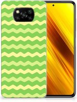 Smartphone hoesje Xiaomi Poco X3 | Poco X3 Pro TPU Case Waves Green