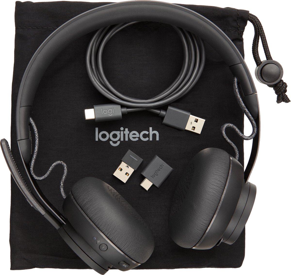 Logitech MSFT Teams Zone Wireless - Bluetooth koptelefoon headset - Grijs |  bol.com