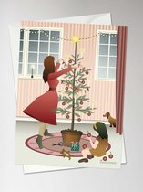 ViSSEVASSE Decorating The Tree - Greeting Card - XS