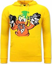 Gangster Duck Hoodies - Geel