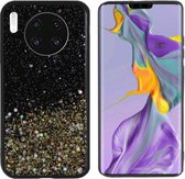 BackCover Spark Glitter Telefoonhoesje - Hoesje Huawei Mate 30 Pro - Goud