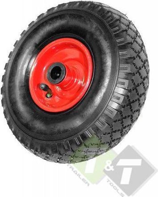 Roue de charrette à main, Roue de diable avec jante en acier, taille 3.00-4, prix par pièce