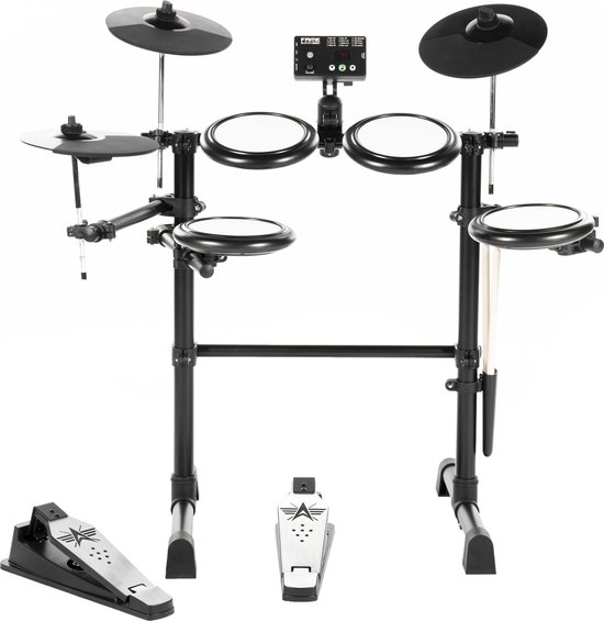 Compatibel met Victor enthousiasme E-drumstellen - Fame DD-Lite V2 E-Drum Set - Voor beginners, 144 geluiden  en... | bol.com
