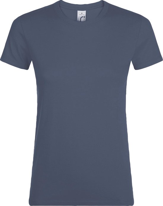 SOLS Dames/dames Regent T-Shirt met korte mouwen (Denim)
