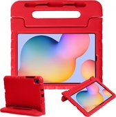 Samsung Galaxy Tab S6 Lite Hoes Kinder Hoesje Kids Case Cover - Rood