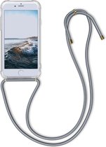 kwmobile telefoonhoesje geschikt voor Apple iPhone 6 / 6S - Hoesje met telefoonkoord - Back cover in grijs