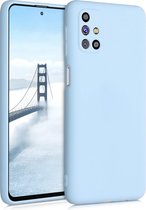 kwmobile telefoonhoesje voor Samsung Galaxy M31s - Hoesje voor smartphone - Back cover in mat lichtblauw