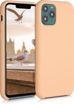 kwmobile telefoonhoesje voor Apple iPhone 11 Pro - Hoesje met siliconen coating - Smartphone case in baby perzik