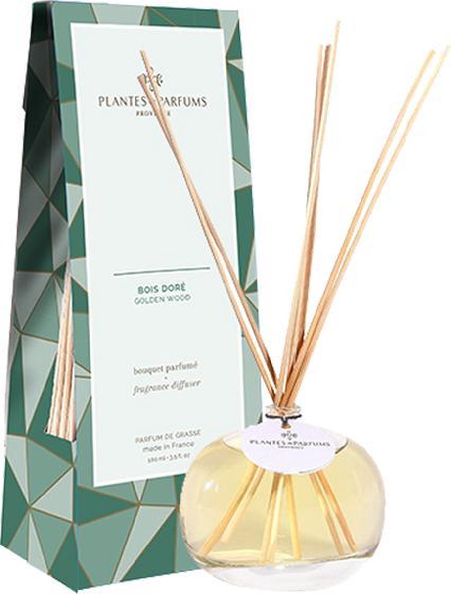 Plantes & Parfums Natuurlijke Golden Wood Geurstokjes I Interieurparfum ...
