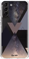 Casetastic Samsung Galaxy S21 Plus 4G/5G Hoesje - Softcover Hoesje met Design - Galaxy Triangles Print