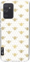 Casetastic Samsung Galaxy A52 (2021) 5G / Galaxy A52 (2021) 4G Hoesje - Softcover Hoesje met Design - Golden Honey Bee Print