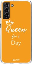 Casetastic Samsung Galaxy S21 Plus 4G/5G Hoesje - Softcover Hoesje met Design - Queen for a day Print