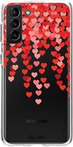 Casetastic Samsung Galaxy S21 Plus 4G/5G Hoesje - Softcover Hoesje met Design - Catch My Heart Print