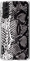 Casetastic Samsung Galaxy S21 Plus 4G/5G Hoesje - Softcover Hoesje met Design - Snake Print