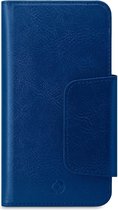 Celly - Duomo telefoonhoesje met magneet - universeel tot 16.5cm - bookcase - blauw