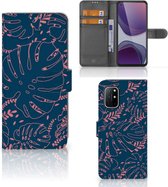 Smartphone Hoesje OnePlus 8T Bookcase Palm Leaves