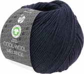 Cool Wool Melange GOTS 0107 Kleur: Nachtblauw gevlekt