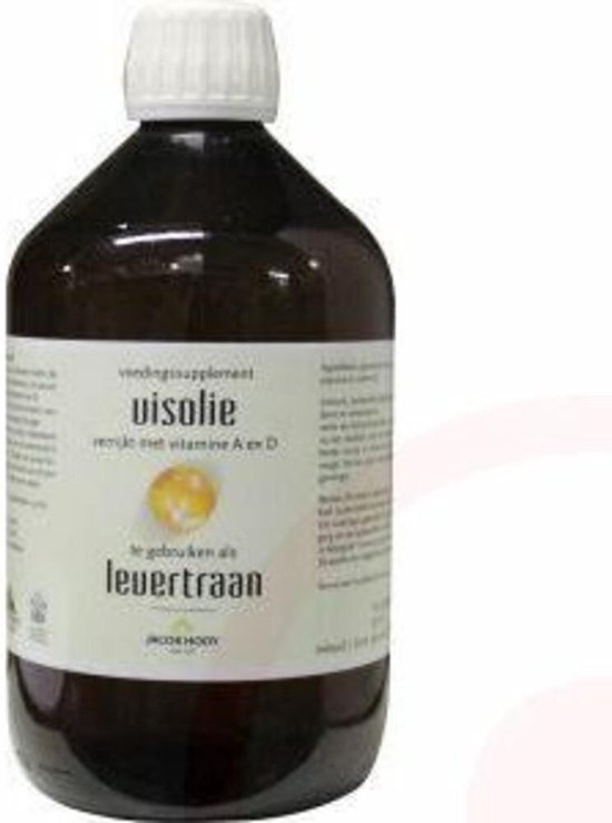 Jacob Hooy Levertraan/Visolie Vitamine A & D - 500 ml - Visolie - Voedingssupplement bol.com