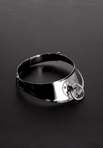 Locking Men's Collar with Ring (15") - Leash and Collars - Discreet verpakt en bezorgd