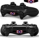 SET VAN 2 - Captain America black - PS4 Lightbar Stickers