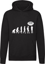 Stop following me  hoodie | trui | sweater | Darwin | evolutietheorie | grappig | cadeau | unisex | capuchon