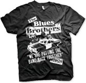 The Blues Brothers Heren Tshirt -2XL- Band Back Together Zwart