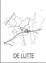 De Lutte Plattegrond poster A4 poster (21x29,7cm) - DesignClaud