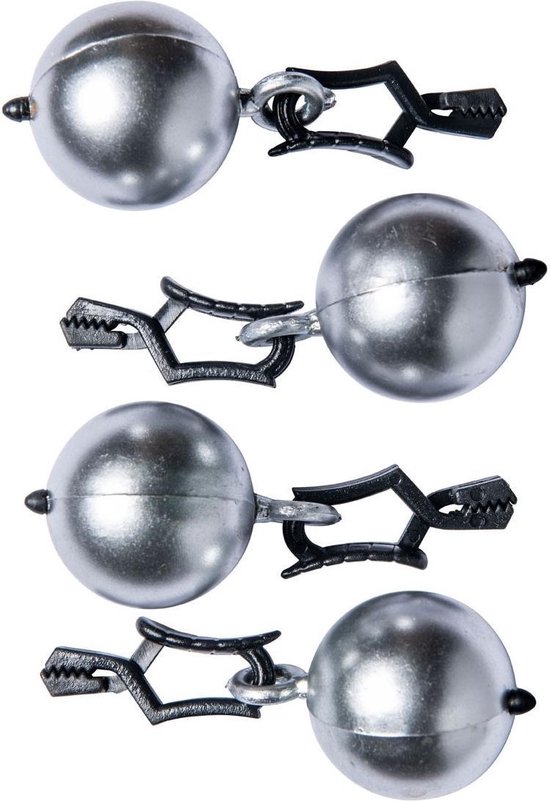 Tafelkleed-hangers kogels zilver