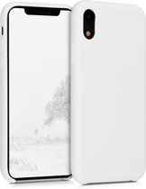 kwmobile telefoonhoesje geschikt voor Apple iPhone XR - Hoesje met siliconen coating - Smartphone case in wit