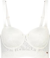 Hunkemöller Dames Lingerie Voorgevormde strapless longline beugel bh Hannako  - Wit - maat E90