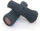 4 Zwarte Stoelpoot Sokken - Omtrek 7 tot 17cm - doorsnee 2 tot 5,5cm - - Beschermers Dopjes - Stoel Vloer Bescherming zwart- Socks - Vloerbeschermers - Bescherming