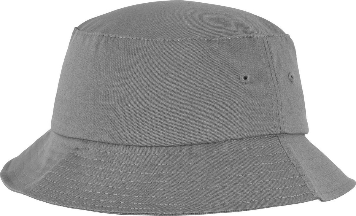 Volwassenen Unisex Katoenen Twill Bucket Hat (Grijs)