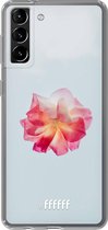 6F hoesje - geschikt voor Samsung Galaxy S21 Plus -  Transparant TPU Case - Rouge Floweret #ffffff