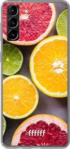 6F hoesje - geschikt voor Samsung Galaxy S21 -  Transparant TPU Case - Citrus Fruit #ffffff