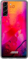 6F hoesje - geschikt voor Samsung Galaxy S21 Plus -  Transparant TPU Case - Colour Bokeh #ffffff