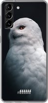 6F hoesje - geschikt voor Samsung Galaxy S21 -  Transparant TPU Case - Witte Uil #ffffff