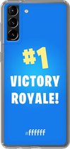 6F hoesje - geschikt voor Samsung Galaxy S21 Plus - Transparant TPU Case - Battle Royale - Victory Royale #ffffff