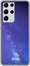 6F hoesje - geschikt voor Samsung Galaxy S21 Ultra -  Transparant TPU Case - Star Cluster #ffffff