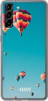 6F hoesje - geschikt voor Samsung Galaxy S21 Plus -  Transparant TPU Case - Air Balloons #ffffff