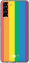 6F hoesje - geschikt voor Samsung Galaxy S21 -  Transparant TPU Case - #LGBT #ffffff