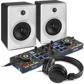 DJ Set - Hercules DJControl Starlight DJ set kinderen met speakers en koptelefoon - Complete set! - Zwart/wit