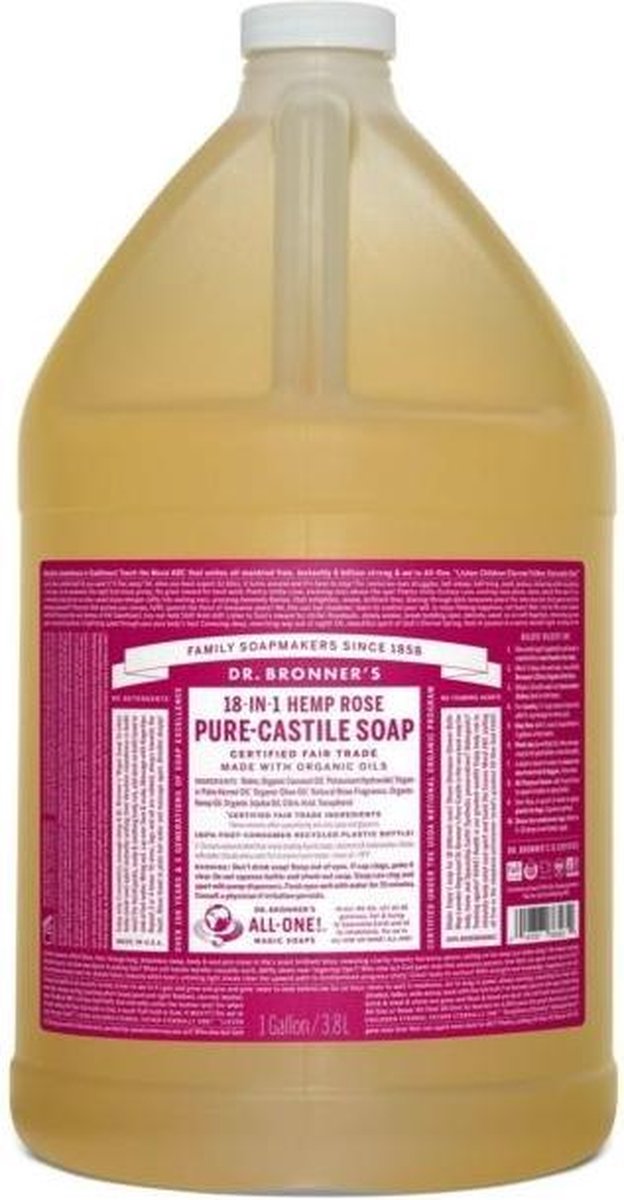 Dr Bronners bronners liquid soap roos 3785 ml