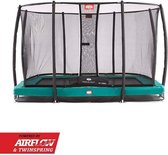 Trampoline - BERG Ultim Champion InGround (incl. veiligheidsnet deluxe) - 220 x 330 cm - Groen