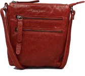 Bagsac Leren Schoudertas 7002 Rood