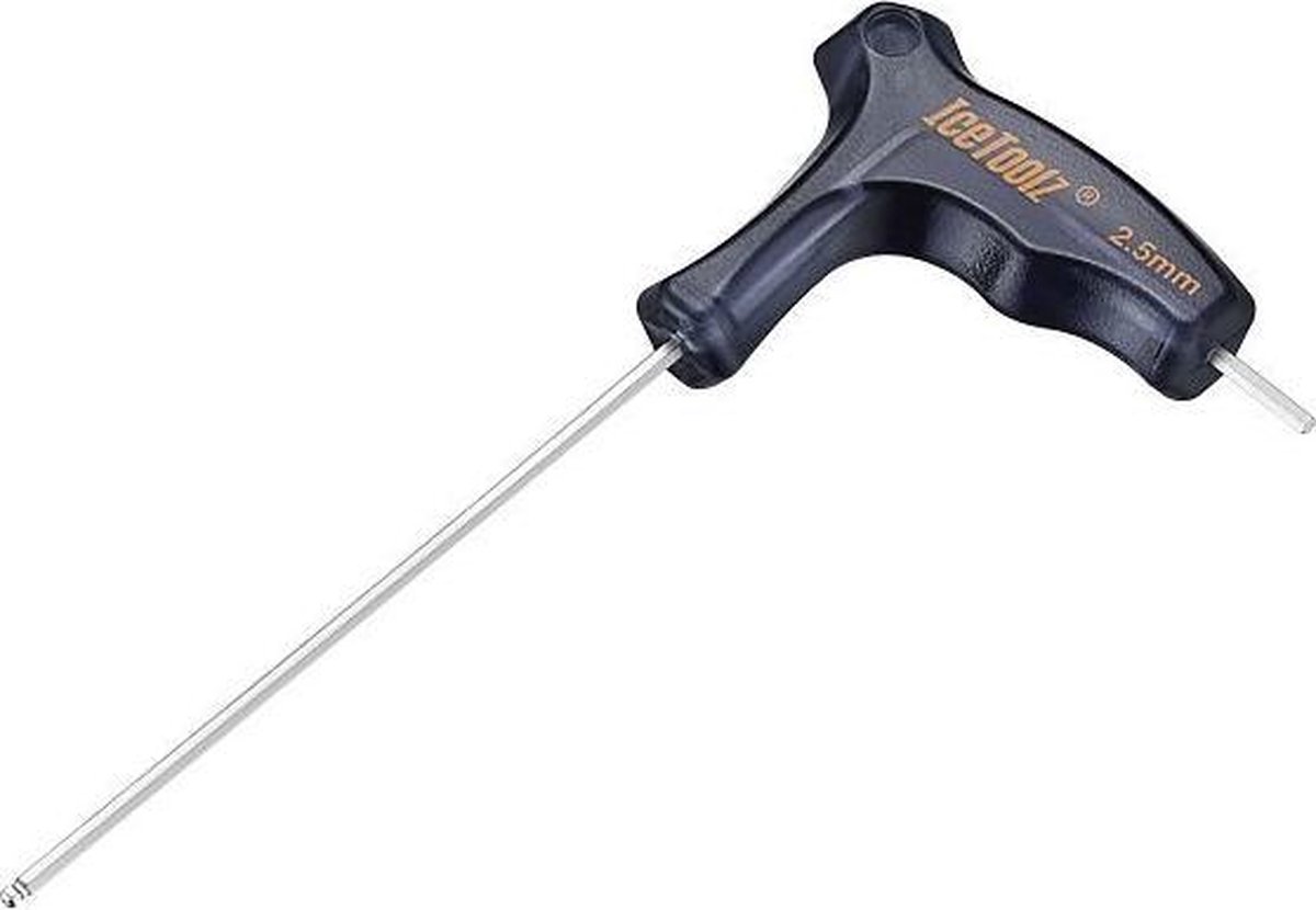 Icetoolz Inbussleutel Twinhead 2.5 Mm Kogelkop Staal Zwart