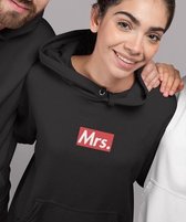 Mr & Mrs Hoodie Supremely (Mrs - Maat S) | Koppel Cadeau | Valentijn Cadeautje voor hem & haar