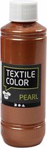 Textile Color. parelmoer. koper. 250 ml/ 1 fles