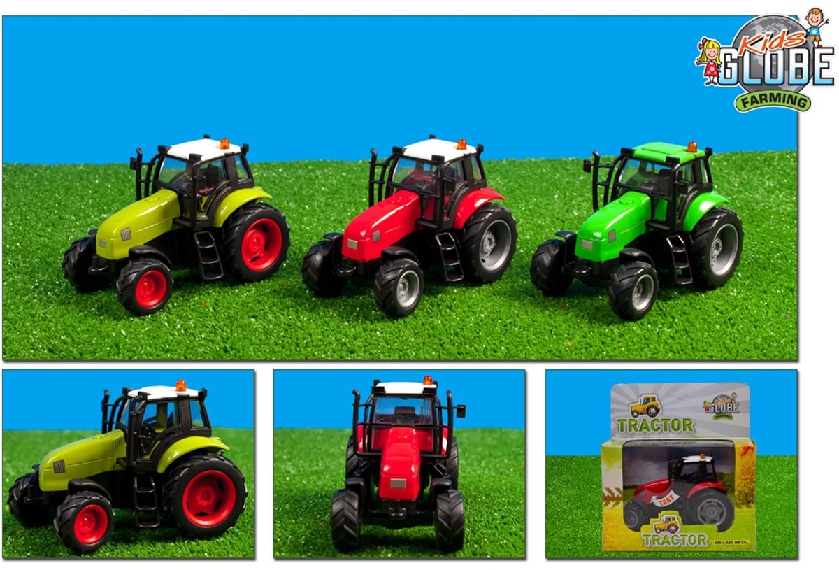Kids Globe Tractor met Licht en Geluid, 1:32